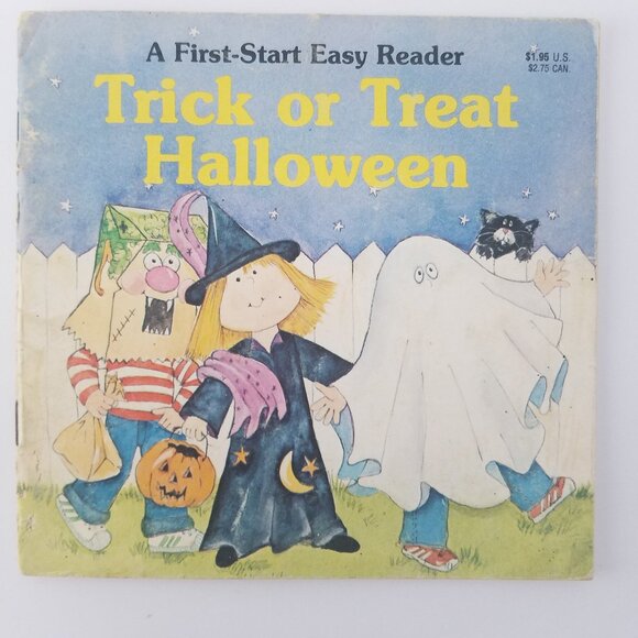 Trick or Treat Halloween by Sharon Peters (1980, PB, A First-Start Easy Reader) - Picture 1 of 15